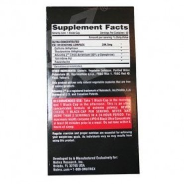 NUTREX Lipo 6 Black Ultra Concentrate US-Version Nutrex